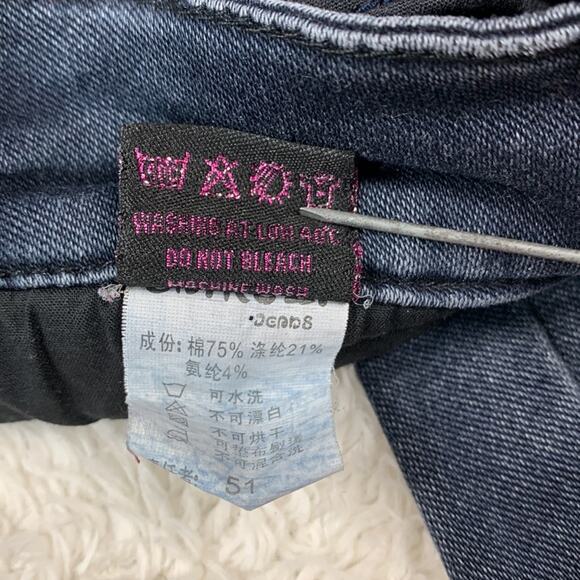 Caikezi Jeans Code embellished pocket straight leg mid rise jeans, 26 - Picture 15 of 15